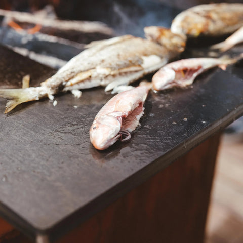 Recette brasero : Rouget et son pistou à la pistache