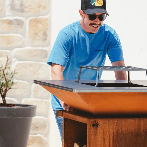 Kibrule brasero en acier corten pour professionnels