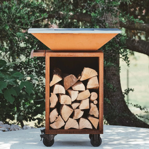 Kibrule brasero en acier corten pour professionnels