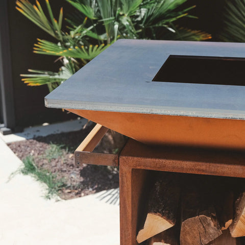 Kibrule brasero en acier corten pour professionnels