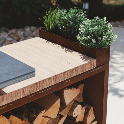 BRASERO ISLAND I80-SR CORTEN